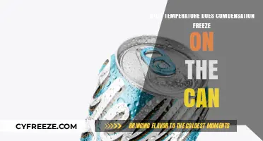 Condensation Freezing Point: When Does Moisture Turn to Ice on Cans?