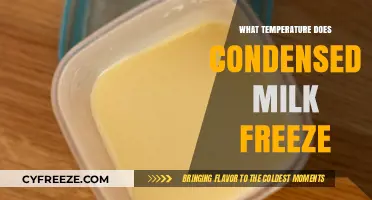 Condensed Milk Freezing Point: Temperature Guide for Storage and Recipes