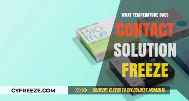 Contact Solution Freezing Point: What Temperature Causes It to Freeze?