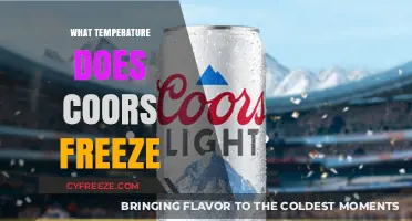 Coors Freezing Point: What Temperature Does Coors Light Freeze At?