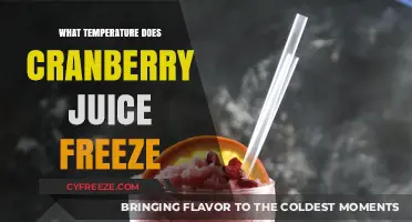 At What Temperature Does Cranberry Juice Freeze? A Guide