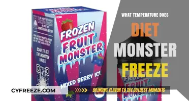Diet Monster Freeze Point: Discovering the Temperature It Turns to Ice