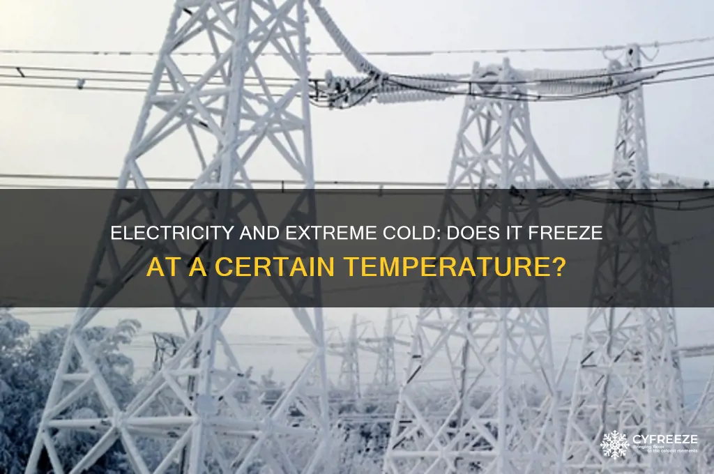 what temperature does electricity freeze