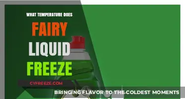 At What Temperature Does Fairy Liquid Freeze? A Guide