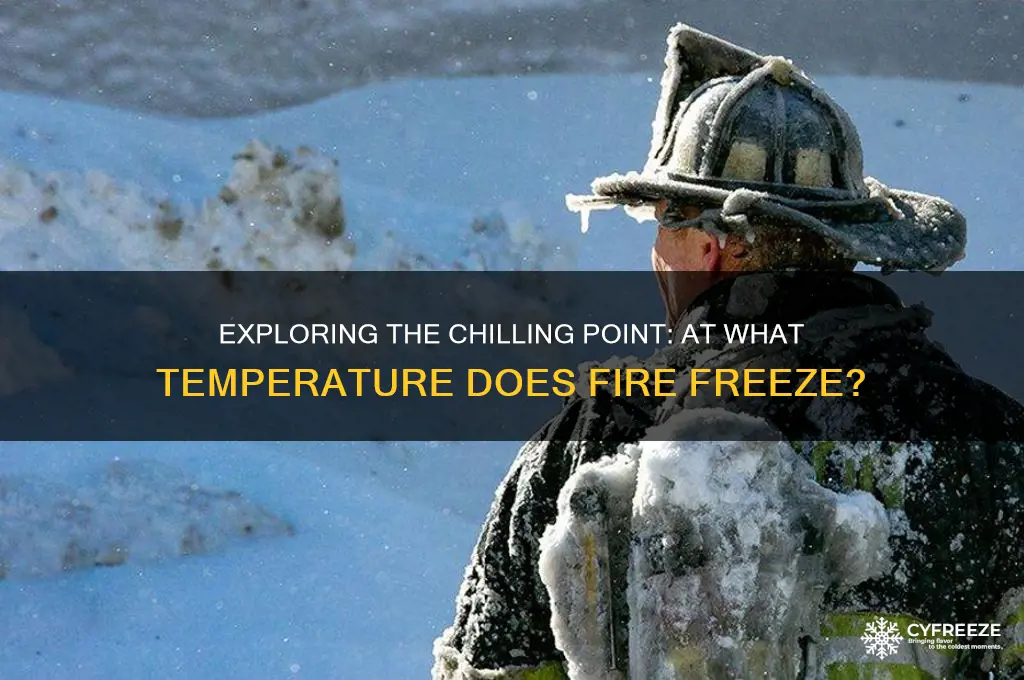 what temperature does fire freeze