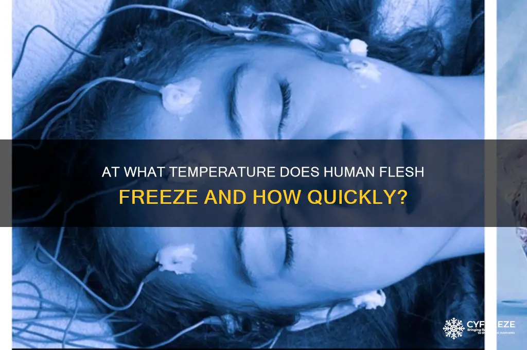 what temperature does flesh freeze