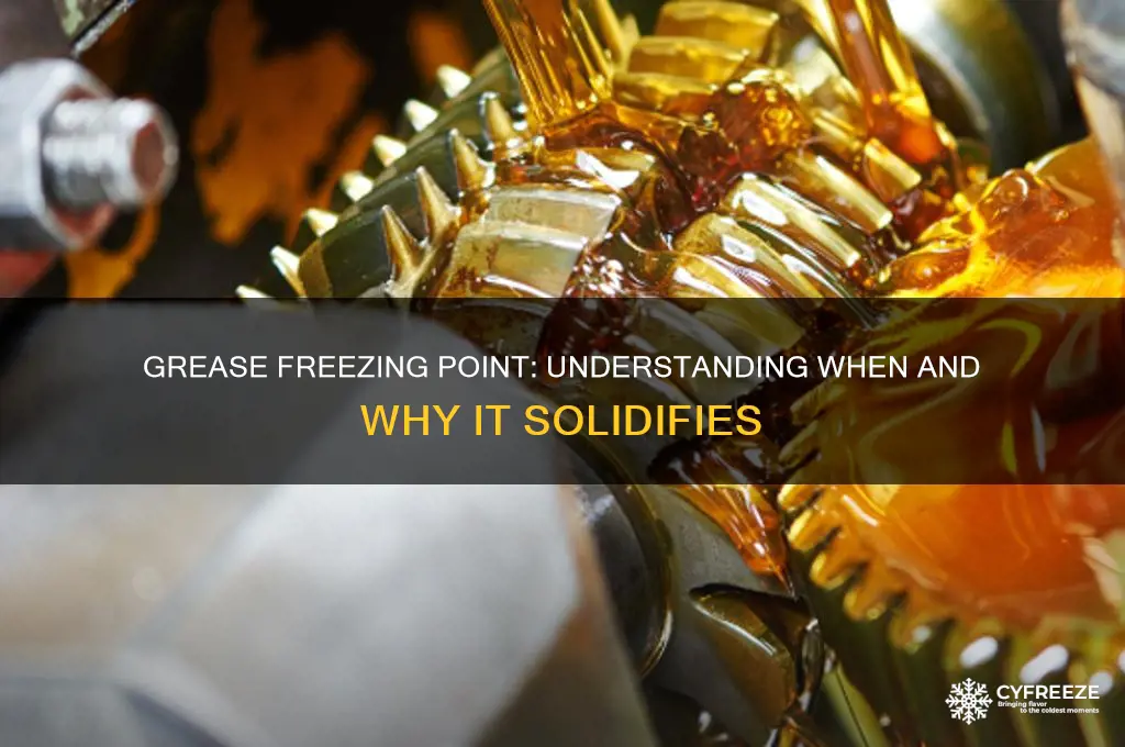 what temperature does grease freeze
