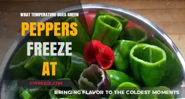 Freezing Green Peppers: Understanding the Optimal Temperature for Preservation