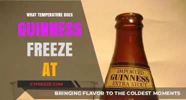 Discover the Freezing Point of Guinness: A Chilling Beer Fact