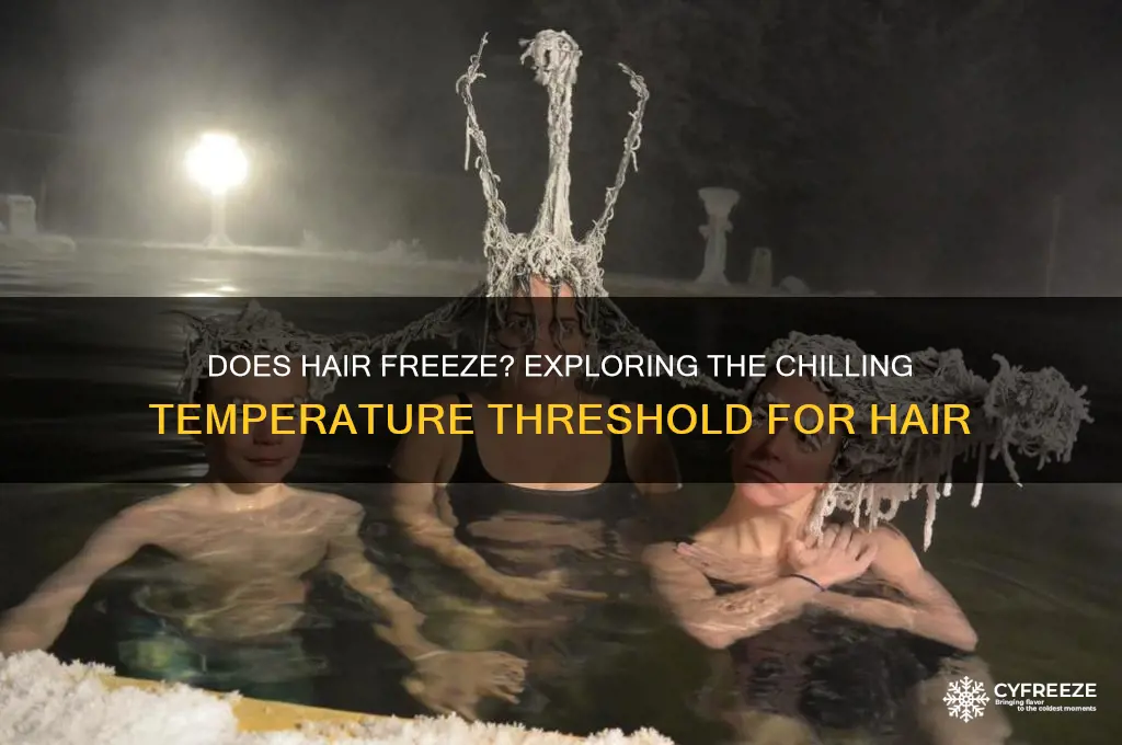 what temperature does hair freeze