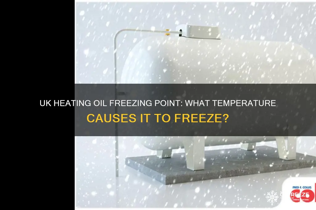 what temperature does heating oil freeze uk