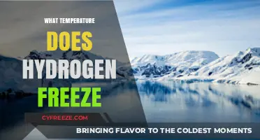 Exploring Hydrogen's Freezing Point: Unveiling the Extreme Temperature Threshold