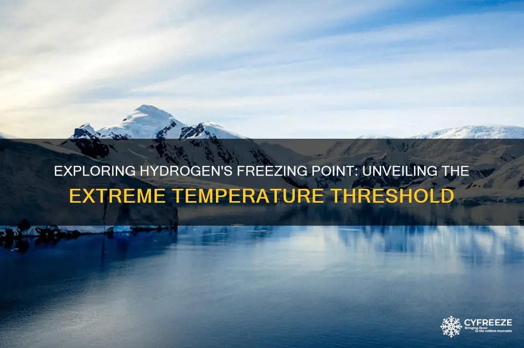what temperature does hydrogen freeze
