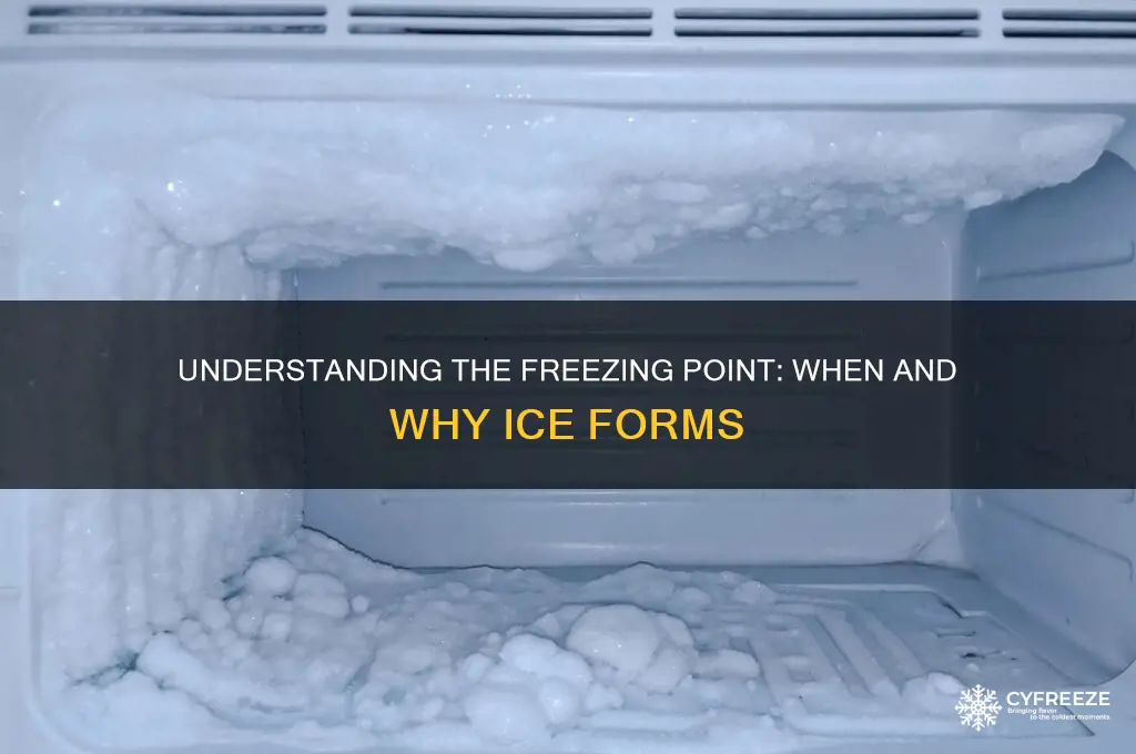 what temperature does ice freeze