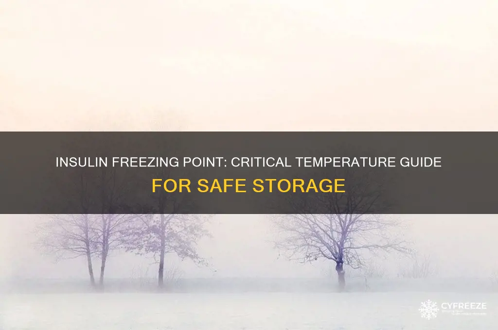what temperature does insulin freeze