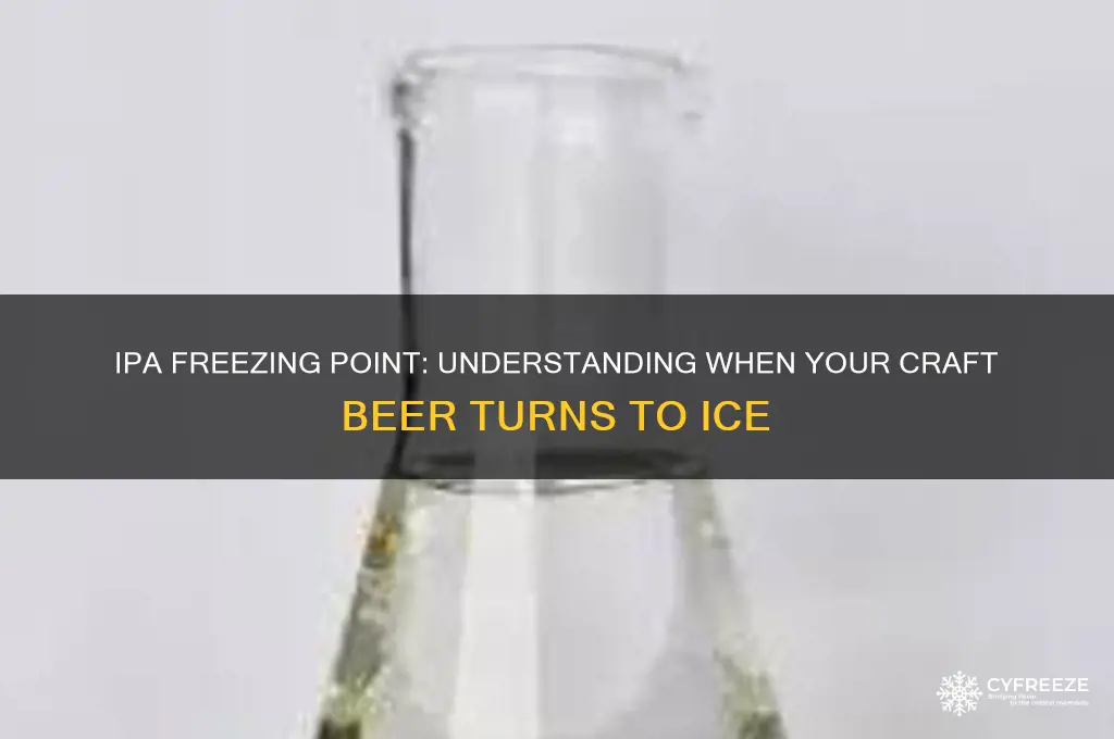 what temperature does ipa freeze