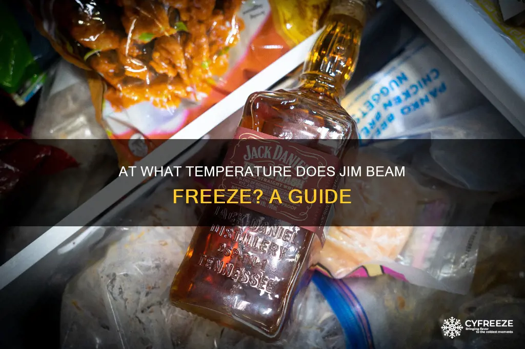 what temperature does jim beam freeze