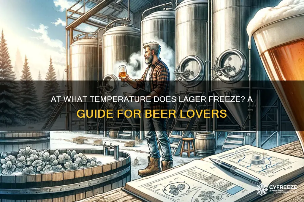 what temperature does lager freeze