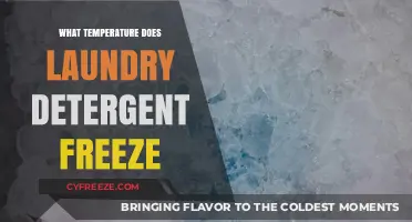 At What Temperature Does Laundry Detergent Freeze? A Guide