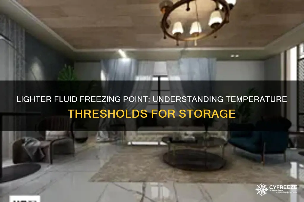 what temperature does lighter fluid freeze