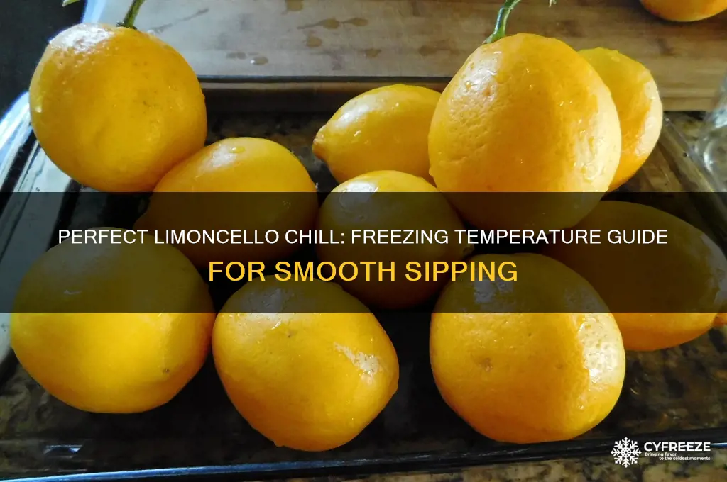 what temperature does limoncello freeze