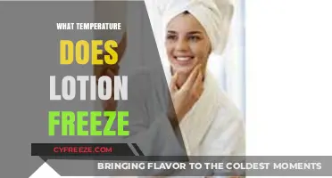 At What Temperature Does Lotion Freeze? A Complete Guide