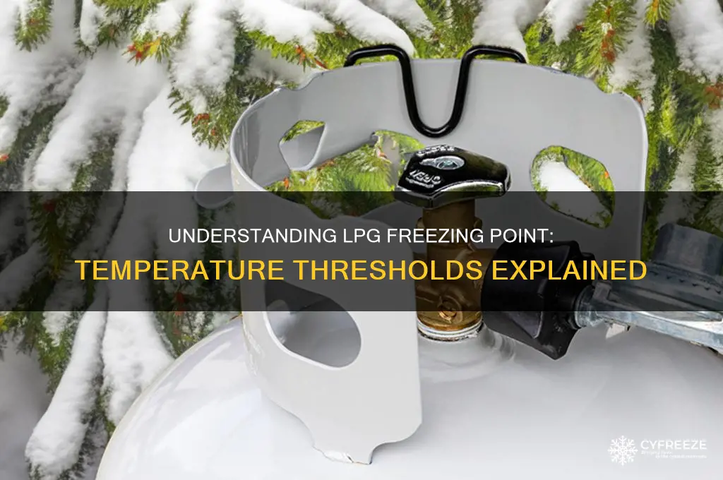 what temperature does lpg freeze