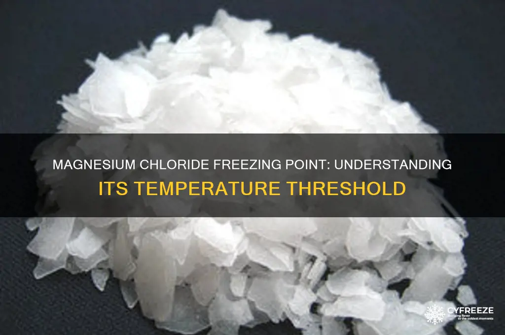 what temperature does magnesium chloride freeze