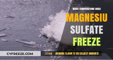 Magnesium Sulfate Freezing Point: Understanding Its Temperature Threshold