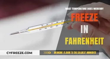 Mercury's Freezing Point: Unveiling the Fahrenheit Temperature Threshold