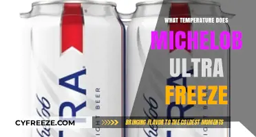 Michelob Ultra Freezing Point: When Does It Turn to Ice?