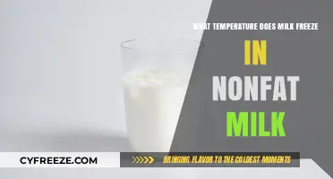 Freezing Point of Nonfat Milk: Understanding Temperature Thresholds