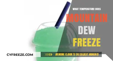 Mountain Dew's Freezing Point: Uncovering the Temperature Threshold