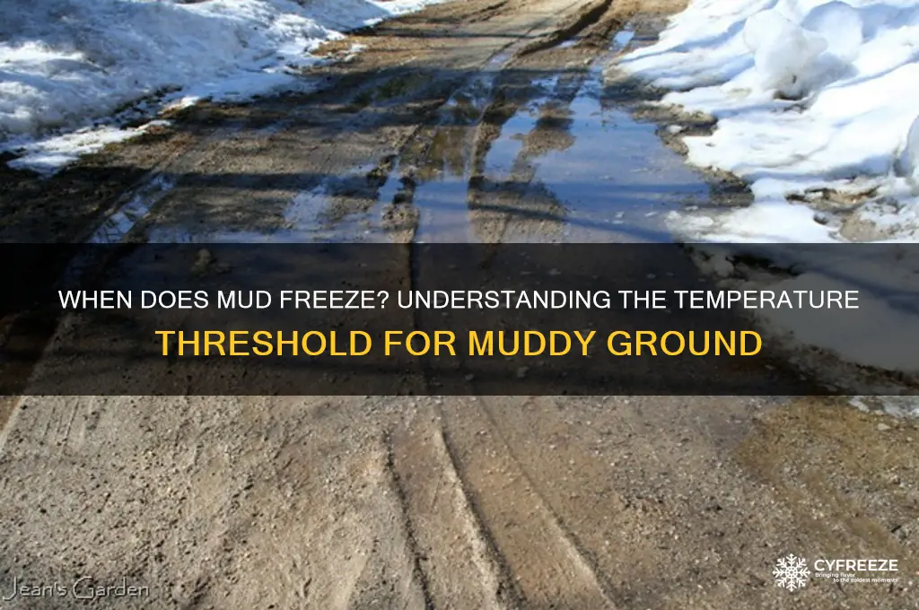 what temperature does mud freeze