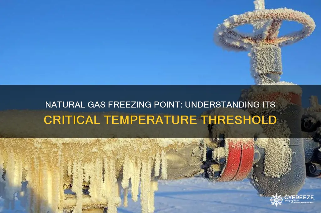 what temperature does natural gas freeze at