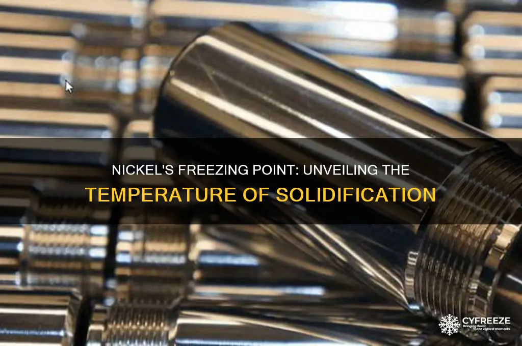 what temperature does nickel freeze