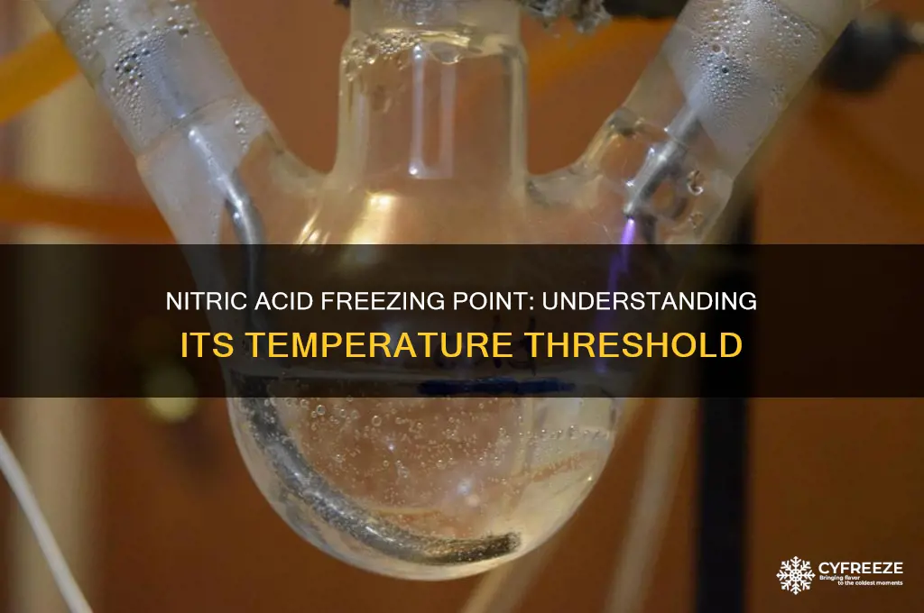 what temperature does nitric acid freeze