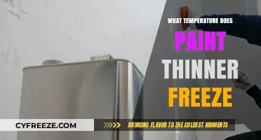 Paint Thinner Freezing Point: Understanding Temperature Thresholds for Storage