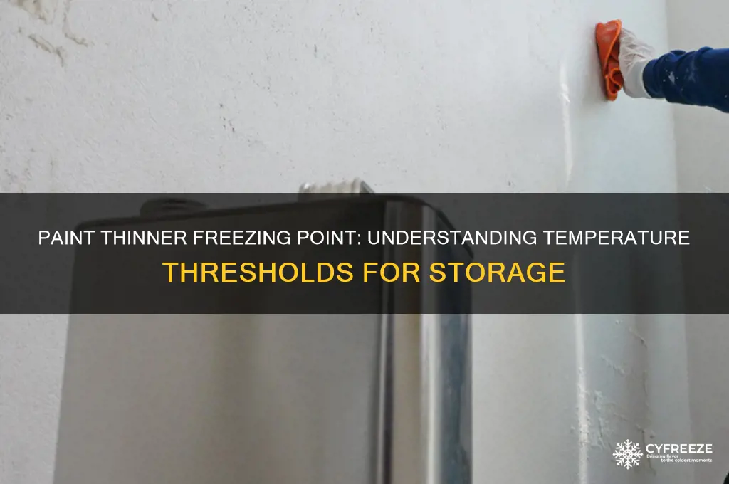 what temperature does paint thinner freeze