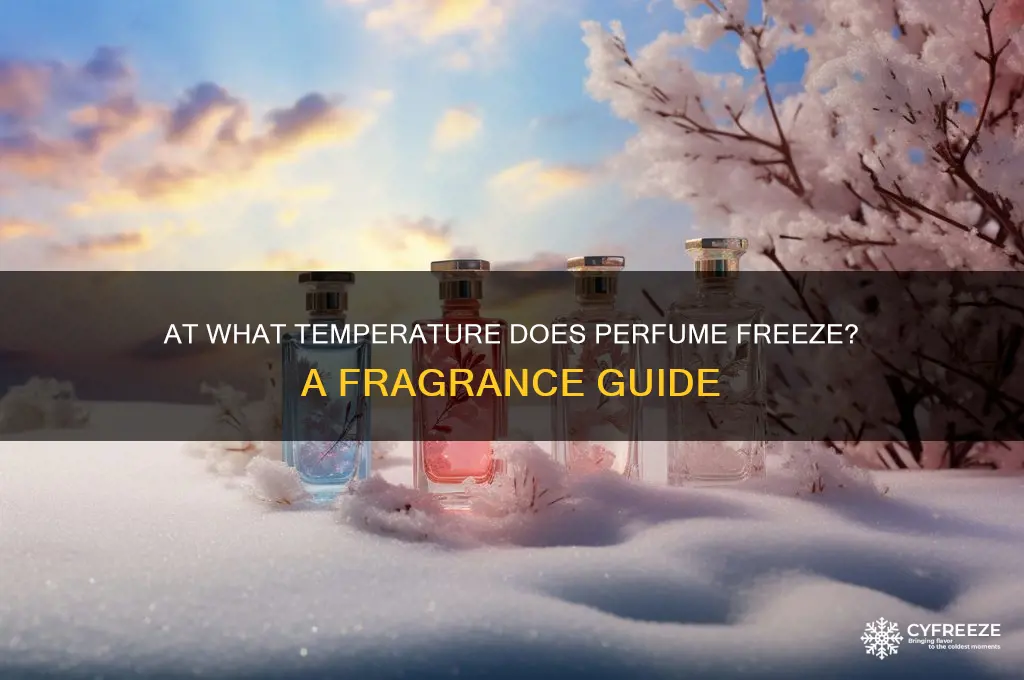 what temperature does perfume freeze