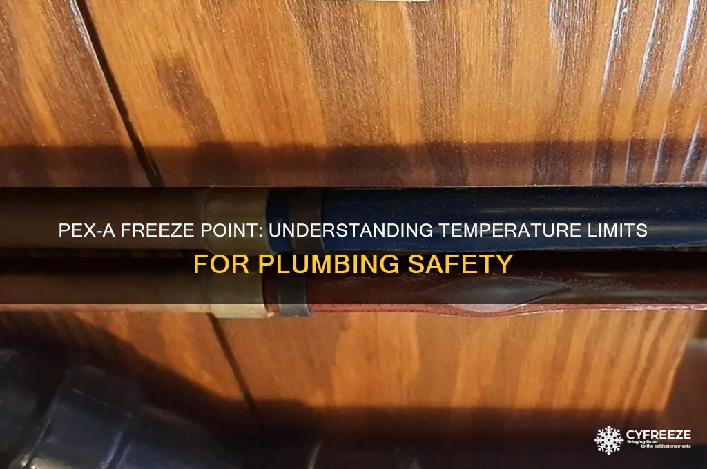 what temperature does pex a freeze at