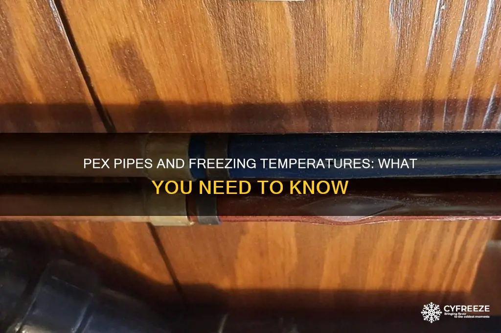 what temperature does pex freeze