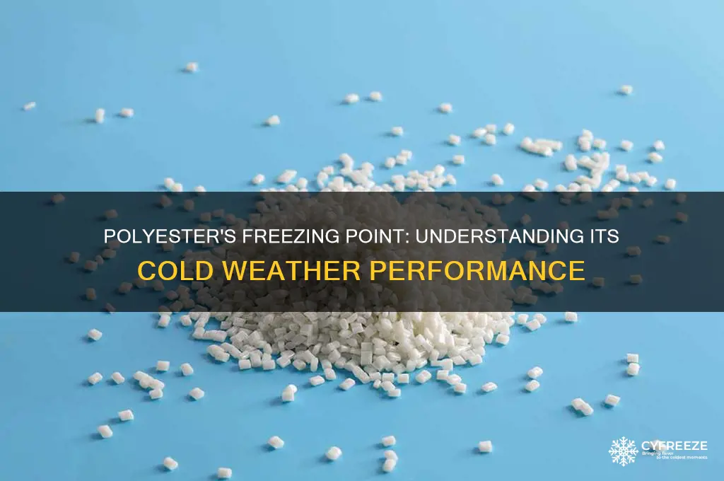 what temperature does polyester freeze at