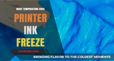 At What Temperature Does Printer Ink Freeze? A Guide
