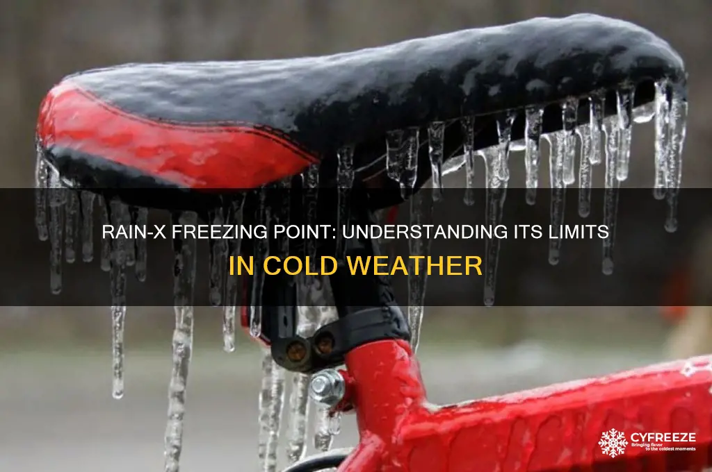 what temperature does rain x freeze