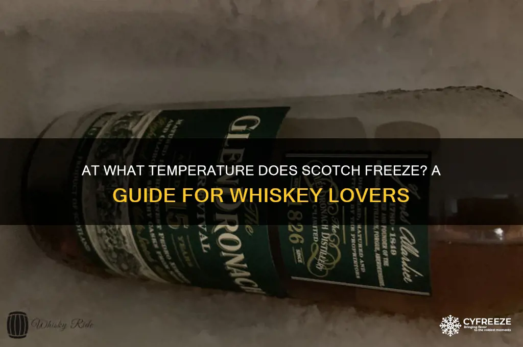 what temperature does scotch freeze