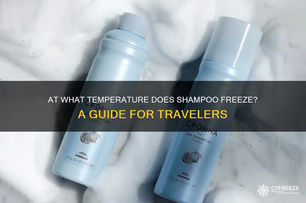 what temperature does shampoo freeze