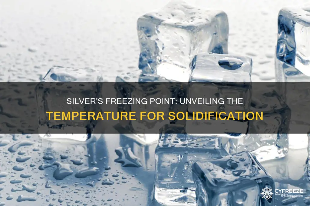 what temperature does silver freeze at