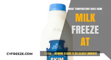 What Temperature Does Skim Milk Freeze At? A Guide
