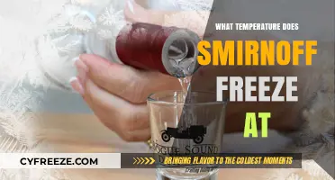 Smirnoff's Freezing Point: Discover the Temperature Vodka Turns Solid